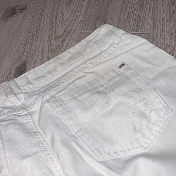 Garage White Ripped Jeans Size 5 - Picture 4 of 6